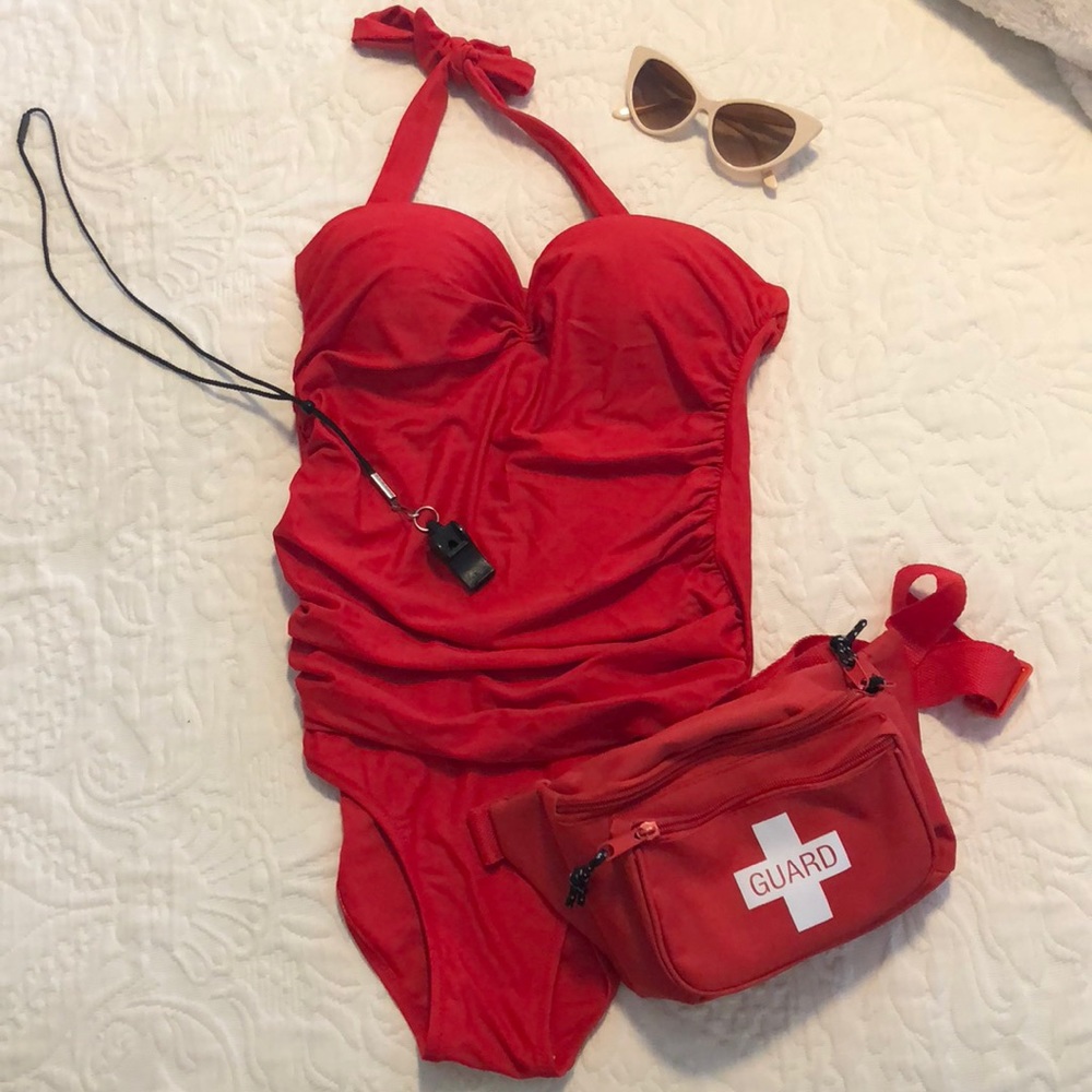 HALLOWEEN COSTUME Wendy Peffercorn red swimsuit